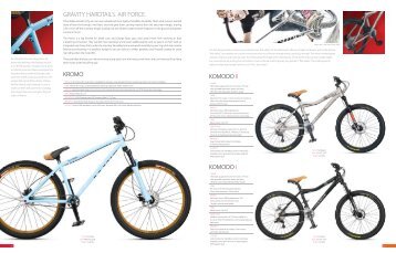 komodo ii komodo i kromo gravity hardtails. air ... - Smart Bike Parts