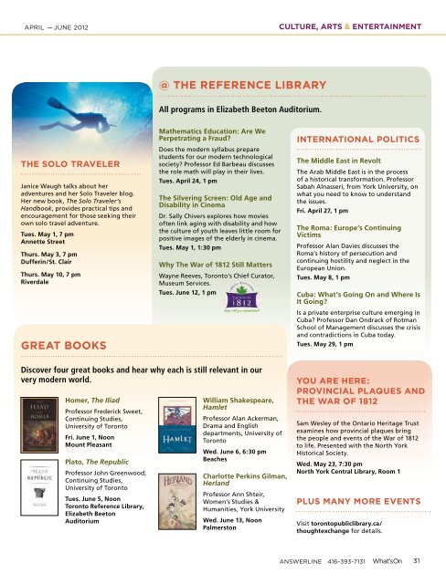 June 2012 (PDF) - Toronto Public Library
