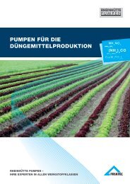 PUMPEN FÜR DIE DÜNGEMITTELPRODUKTION - Friatec AG