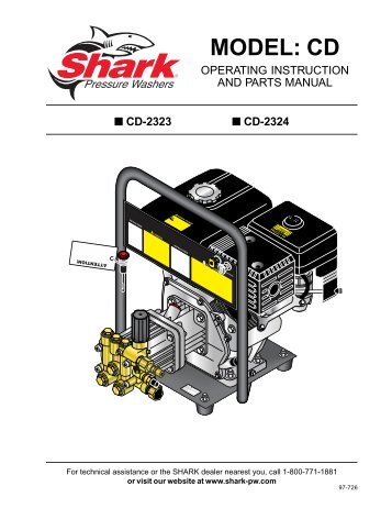 MODEL: CD - Shark Pressure Washers