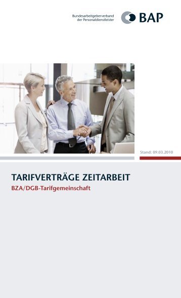 BAP-DGB Tarifvertrag - CONSENS - Zeitarbeit und private ...