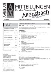 Ausgabe 17. Januar 2014 - Allensbach