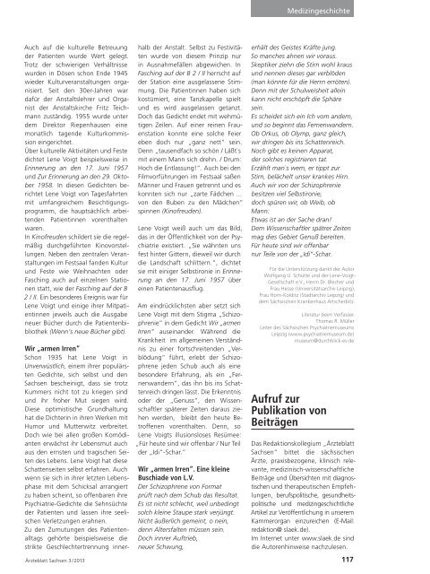 Ärzteblatt Sachsen 03/2013 - Sächsische Landesärztekammer