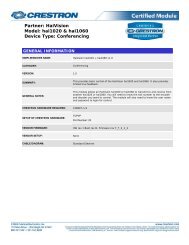 MP2, MP2E, C2N-MMS and C2N-MMS-SC - Crestron