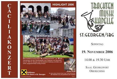 2006 - CÃ¤ciliakonzert - Trachtenmusikkapelle St. Georgen