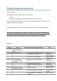 Vergu tungsmanagement - Organisation Sanierung