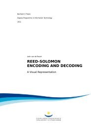 Reed-Solomon Encoding and Decoding - Theseus