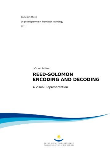 Reed-Solomon Encoding and Decoding - Theseus