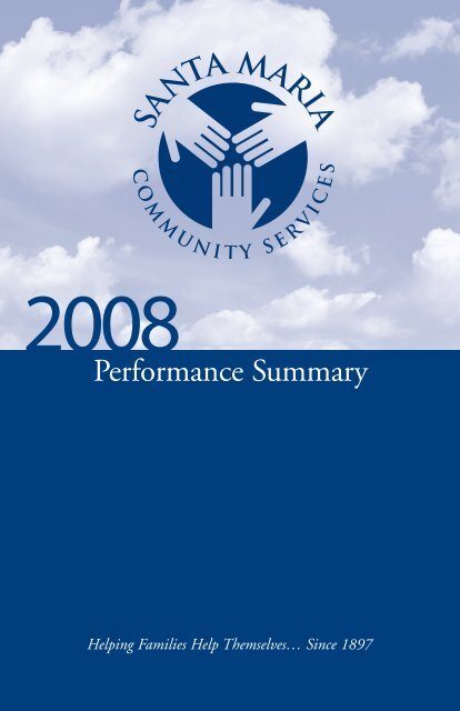 View the 2008 Annual Report - Santa Maria Community Services