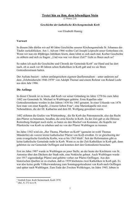 PDF-Dokument - Katholische Kirchengemeinde St. Johannes der ...