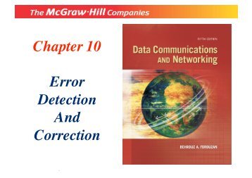 Chapter 10 Error Detection And Correction