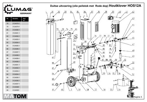 Doorslijper TS350G - Matom