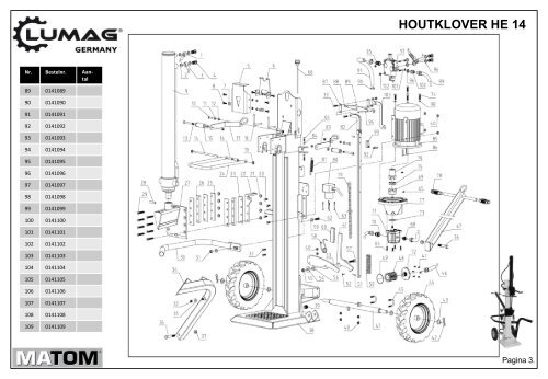 Doorslijper TS350G - Matom