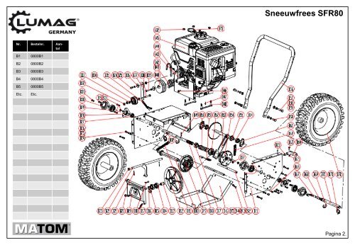 Doorslijper TS350G - Matom