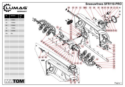 Doorslijper TS350G - Matom