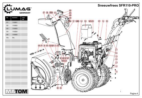 Doorslijper TS350G - Matom