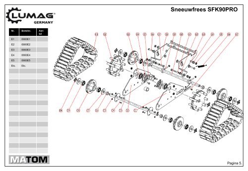 Doorslijper TS350G - Matom