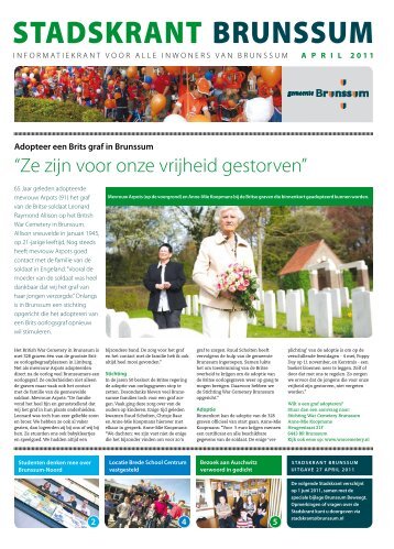 Stadskrant Brunssum, uitgave april 2011 - Gemeente Brunssum