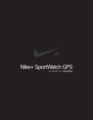 Nike+ SportWatch GPS Manual del usuario