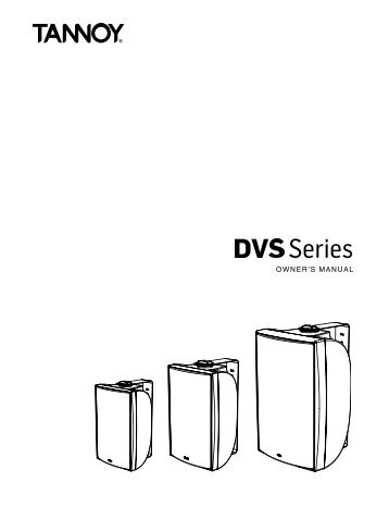 Tannoy DVS Series Manual