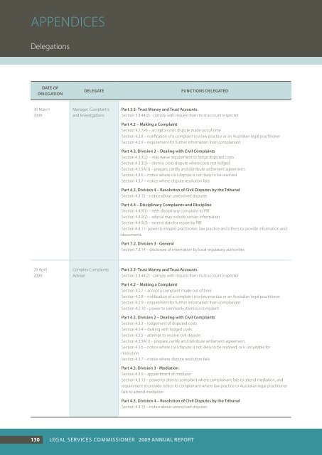 Annual Report 2008-09 - Legal Services Commissioner