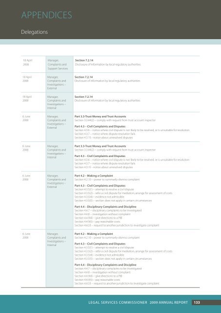 Annual Report 2008-09 - Legal Services Commissioner