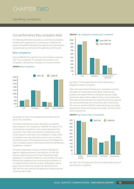 Annual Report 2008-09 - Legal Services Commissioner