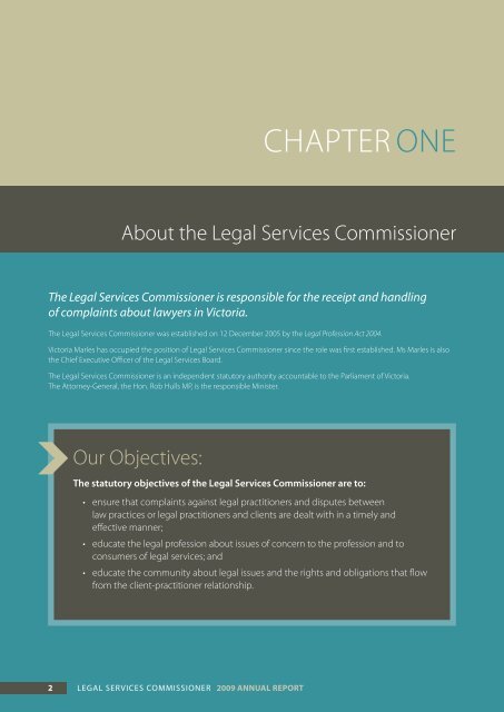Annual Report 2008-09 - Legal Services Commissioner