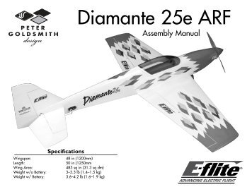 Diamante 25e Manual - E-flite