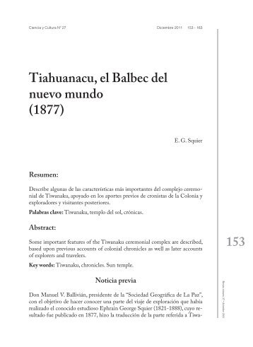 Tiahuanacu, el Balbec del nuevo mundo (1877)