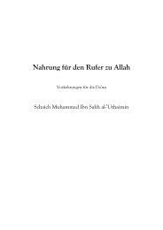 Nahrung fÃ¼r den Rufer zu Allah - Salaf.de