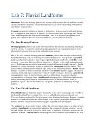 Lab 7: Fluvial Landforms - Classes