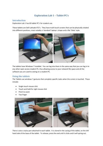 Tablet computer user guide