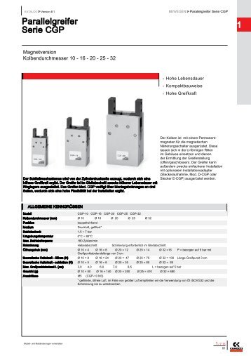 1 Parallelgreifer Serie CGP