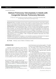 Balloon Pulmonary Valvuloplasty in Adults with Congenital Valvular ...