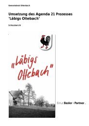 Schlussbericht - Gemeinde Ottenbach