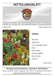 Mitteilungsblatt 4 - 2013 - Mettenheim