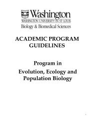 Program Guidelines (PDF) - Department of Biology
