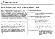 Colonial administration records (migrated archives): Cyprus