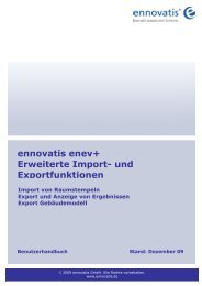 ennovatis enev+ Erweiterte Import- und ... - CATS Software GmbH