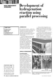 Development of hydrogenation reaction using parallel ... - HEL