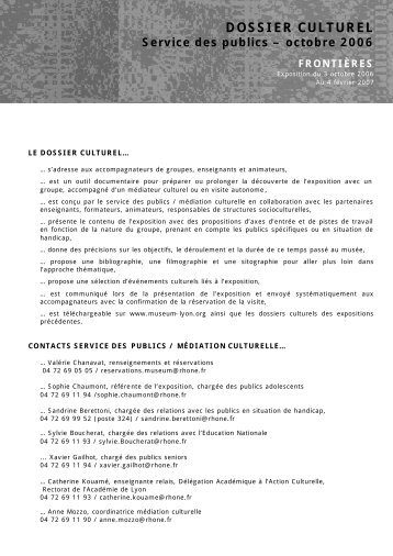 DOSSIER CULTUREL