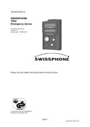 Operating manual - Swissphone