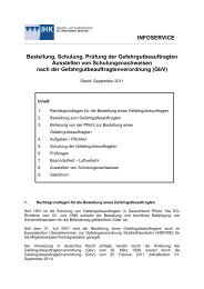 Schulung Gefahrgutbeauftragter September 2011 - IHK Oberfranken