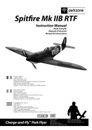 P-51D RC Pièce de rechange ParkZone PKZ1514 pare-feu avec vis