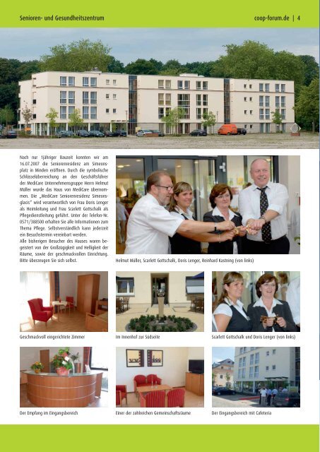 Feierliche Eröffnung unserer Seniorenresidenz am 16. Juli 2007 ...