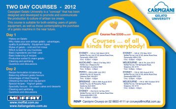 Courses ... of all kinds for everybody! - Gelato Messina