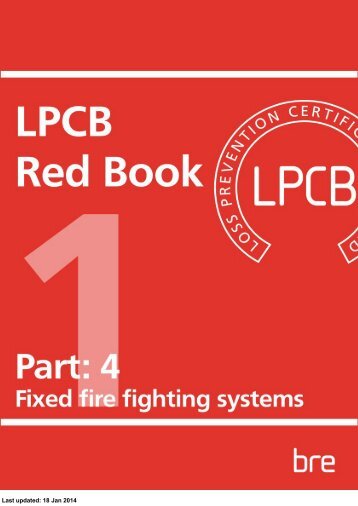 Fixed fire fighting systems - RedBookLive