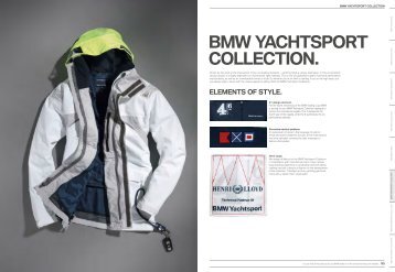 BMW YACHTSPORT COLLECTION.