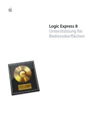 Logic Express 8 Unterstützung für ... - Support - Apple